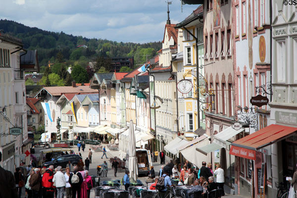 Activity on Marktstraße. Bad Tölz, Germany.