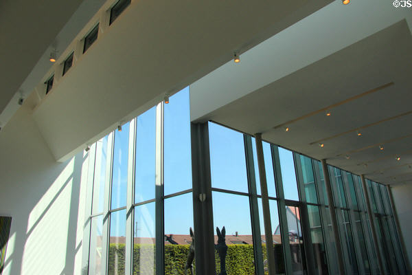Interior of Kunsthalle Weishaupt. Ulm, Germany.