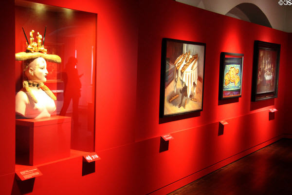 Art related to history of bread at Museum of Bread and Art. Ulm, Germany.