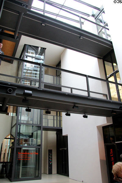 Modern lobby at Ulmer Museum. Ulm, Germany.