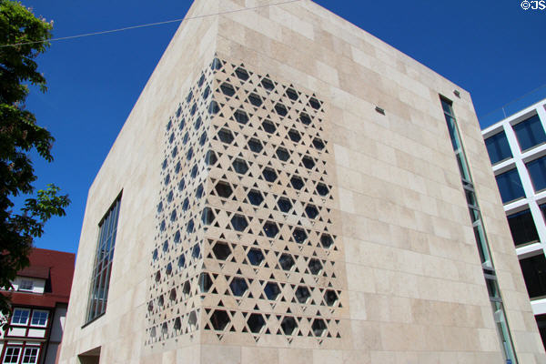 Synagogue in Blau River area. Ulm, Germany.