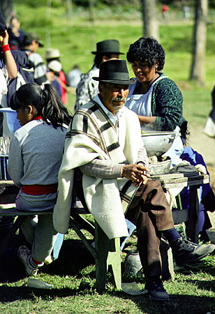 The Saturday market in Otavalo dates back to pre-Inca times. Ecuador.