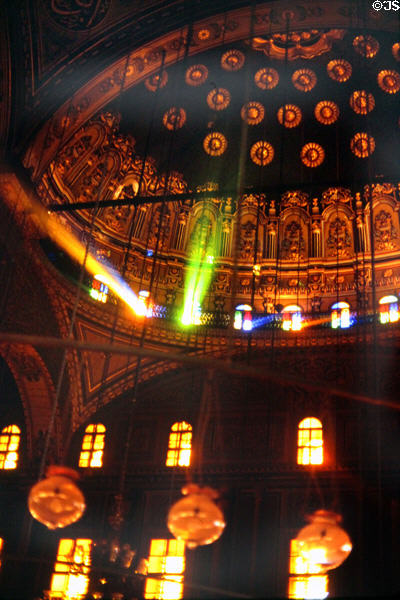 Interior of Alabaster Mosque in Cairo. Egypt.