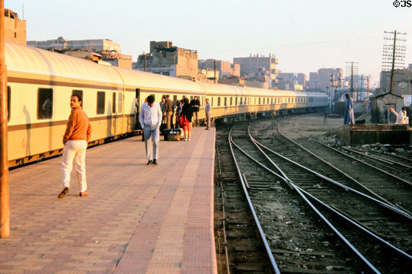 Luxury train from Cairo to Luxor. Egypt.