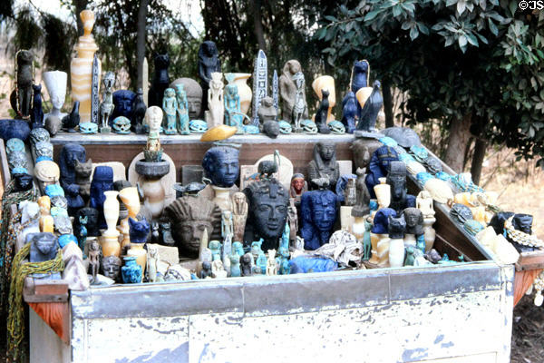 Souvenir stand near Thebes. Egypt.