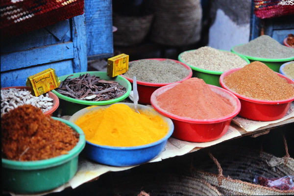 Spices for sale at Esna market. Egypt.