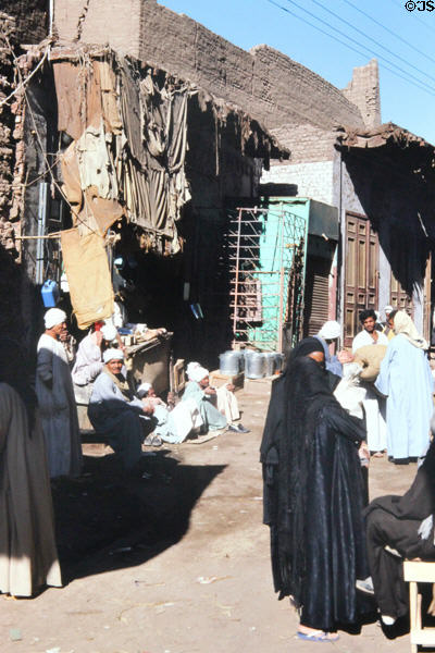 Locals at the market in Esna. Egypt.