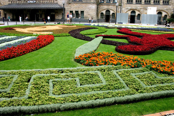 Rail station garden. Metz, France.
