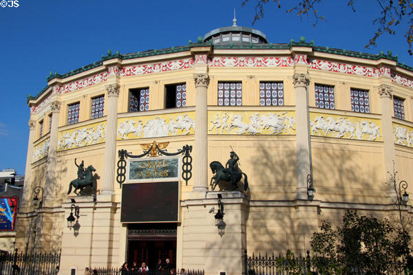 Cirque d'Hiver (1852) (110 rue Amelot). Paris, France. Architect: Jacques Ignace Hittorff.