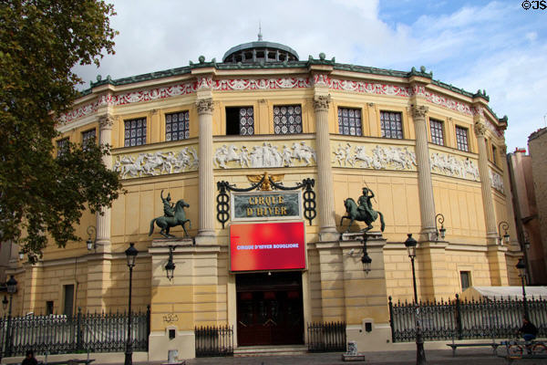 Twenty-sided theater of Cirque d'Hiver. Paris, France.