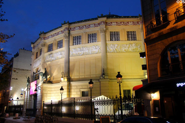 Cirque d'Hiver at night. Paris, France.