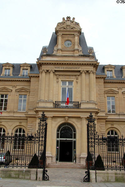 Mairie of III Arrondissement on Square du Temple in Le Marais. Paris, France.