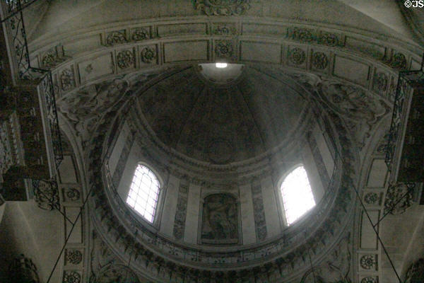 Dome interior of St Paul-St Louis Jesuit church. Paris, France.
