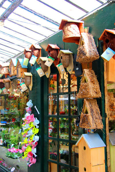 Bird house for sale at Cité Bird & Flower Market. Paris, France.