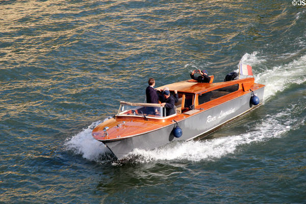 River Limousine to beat Paris traffic. Paris, France.