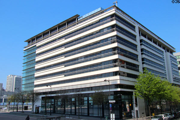 SNCF office building across street from National Library. Paris, France.