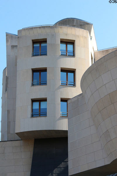 Upper projections at Gehry's Cinémathèque Française. Paris, France.
