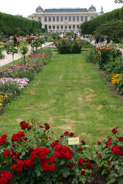 Grande Galerie de l'Évolution (natural history museum) beyond botanical garden (Jardin des Plantes). Paris, France.