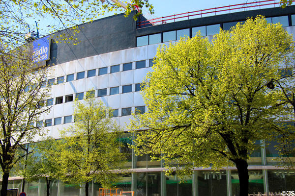 Facade of Radio France headquarters. Paris, France.