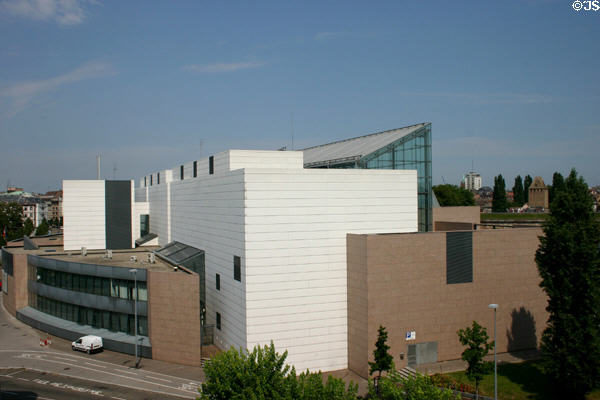 Exterior of Museum of Modern Art. Strasbourg, France.