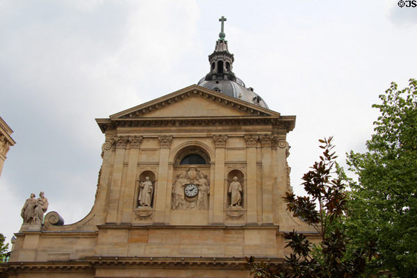 Baroque features of Sorbonne Chapel. Paris, France.