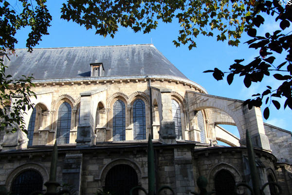 St-Germain-des-Prés early flying buttresses. Paris, France.