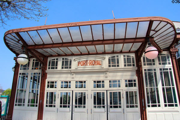 Port Royal RER underground rail station. Paris, France.