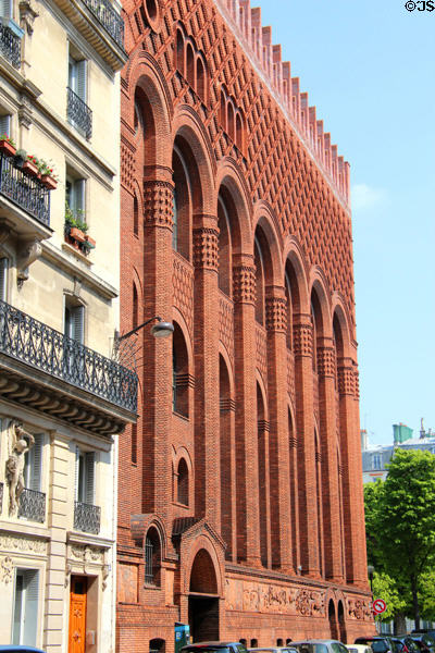 Institute of Art and Archeology (1920) (rue des Chartreux at Av. de l'Observatoire). Paris, France. Architect: Paul Bigot.