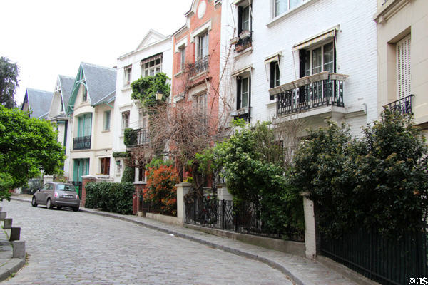 Neighborhood on Montmartre. Paris, France.