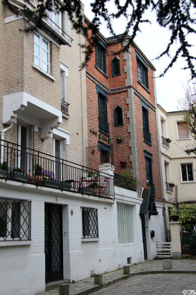 Neighborhood on Montmartre. Paris, France.
