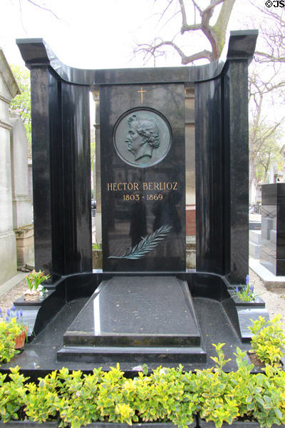 Tomb of Hector Berlioz (1803-69) at Montmartre Cemetery. Paris, France.