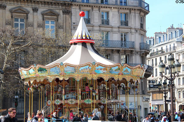 Carousel at Paris City Hall. Paris, France.