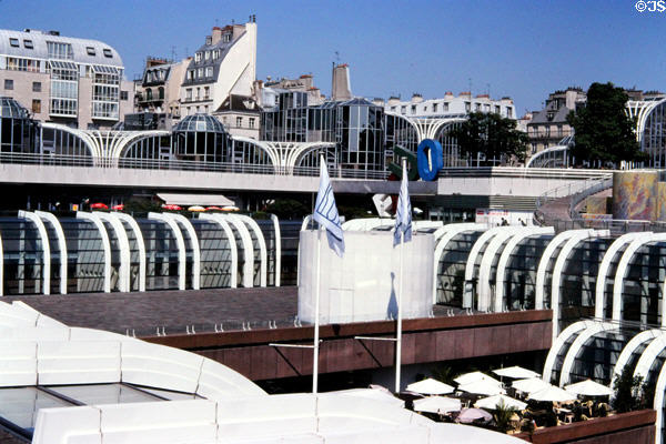 Forum des Halles shopping center which replaced historic Les Halles market in 1970s. Paris, France.