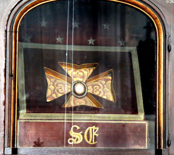 Relic of St Eustache at St Eustache Les Halles. Paris, France.