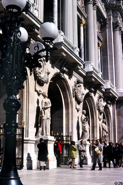 Entry portal to Opéra Garnier. Paris, France.