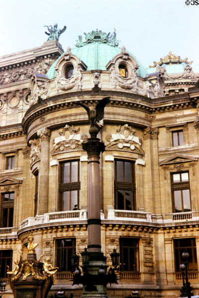 West facade of Opéra Garnier. Paris, France.