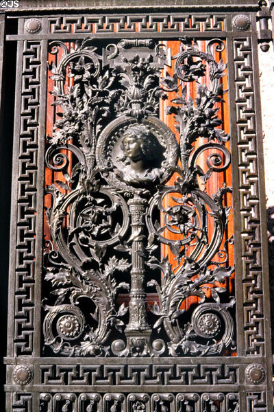 Iron gate at Opéra Garnier. Paris, France.