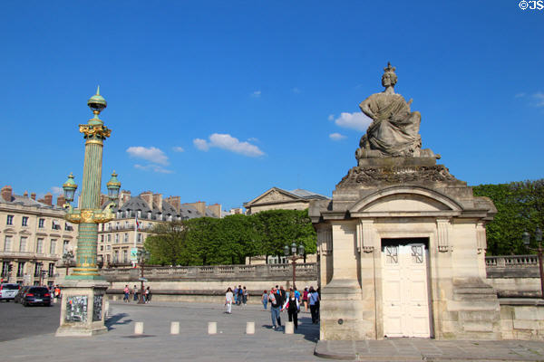 Strasbourg statue by James Pradier at Place de la Concorde. Paris, France.