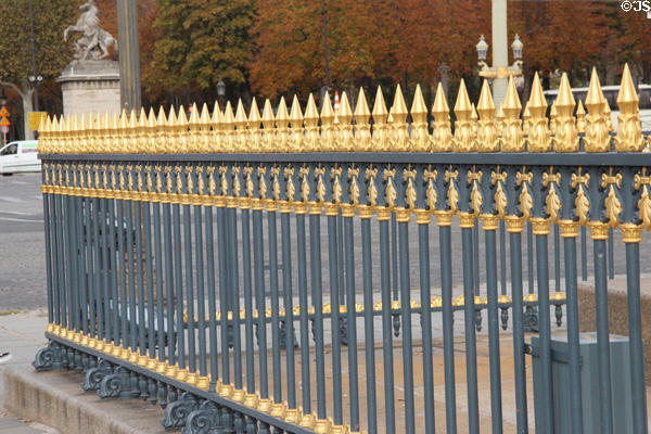 Fence at Place de la Concorde. Paris, France.