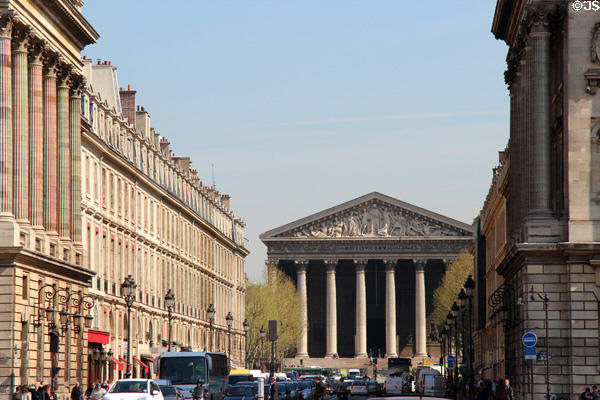 Église de la Madeleine at end of rue Royale. Paris, France.