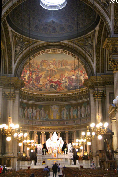 Interior at Église de la Madeleine. Paris, France.