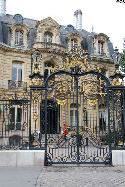 Artcurial building at Champs Elysees Marcel Dassault round point. Paris, France.