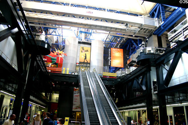 Interior of City of Science and Industry at Parc de la Villette. Paris, France.