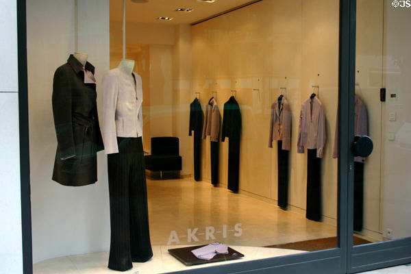Exclusive woman's clothing shop. Paris, France.