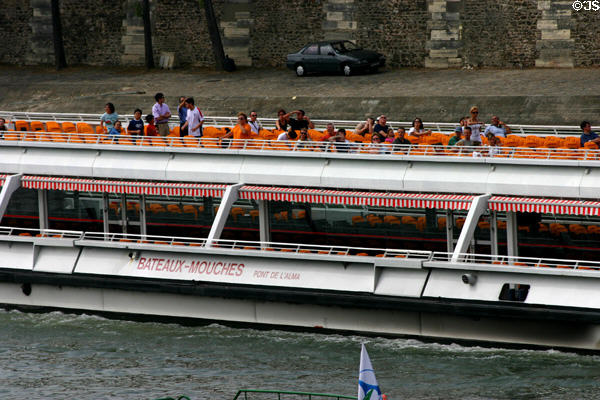 Bateaux Mouches on Seine. Paris, France.