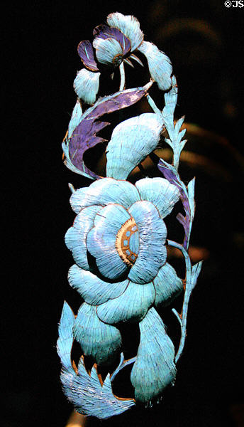 Art Nouveau jewellery brooch (c1900) at Museum of Decorative Arts. Paris, France.