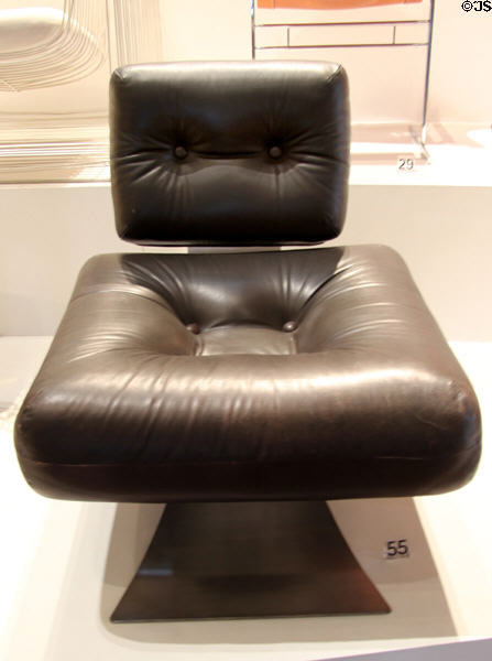 Chair ON1 (1971) by Oscar Niemeyer of Brazil at Museum of Decorative Arts. Paris, France.