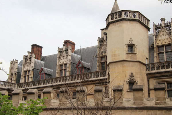Octagonal tower at Cluny Museum. Paris, France.