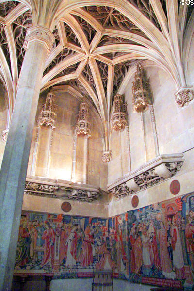 Gothic abbey chapel (15thC) at Cluny Museum. Paris, France.