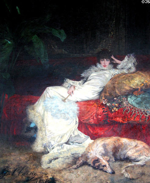 Portrait of Sarah Bernhardt (1876) by Georges Clairin at Petit Palace Museum. Paris, France.